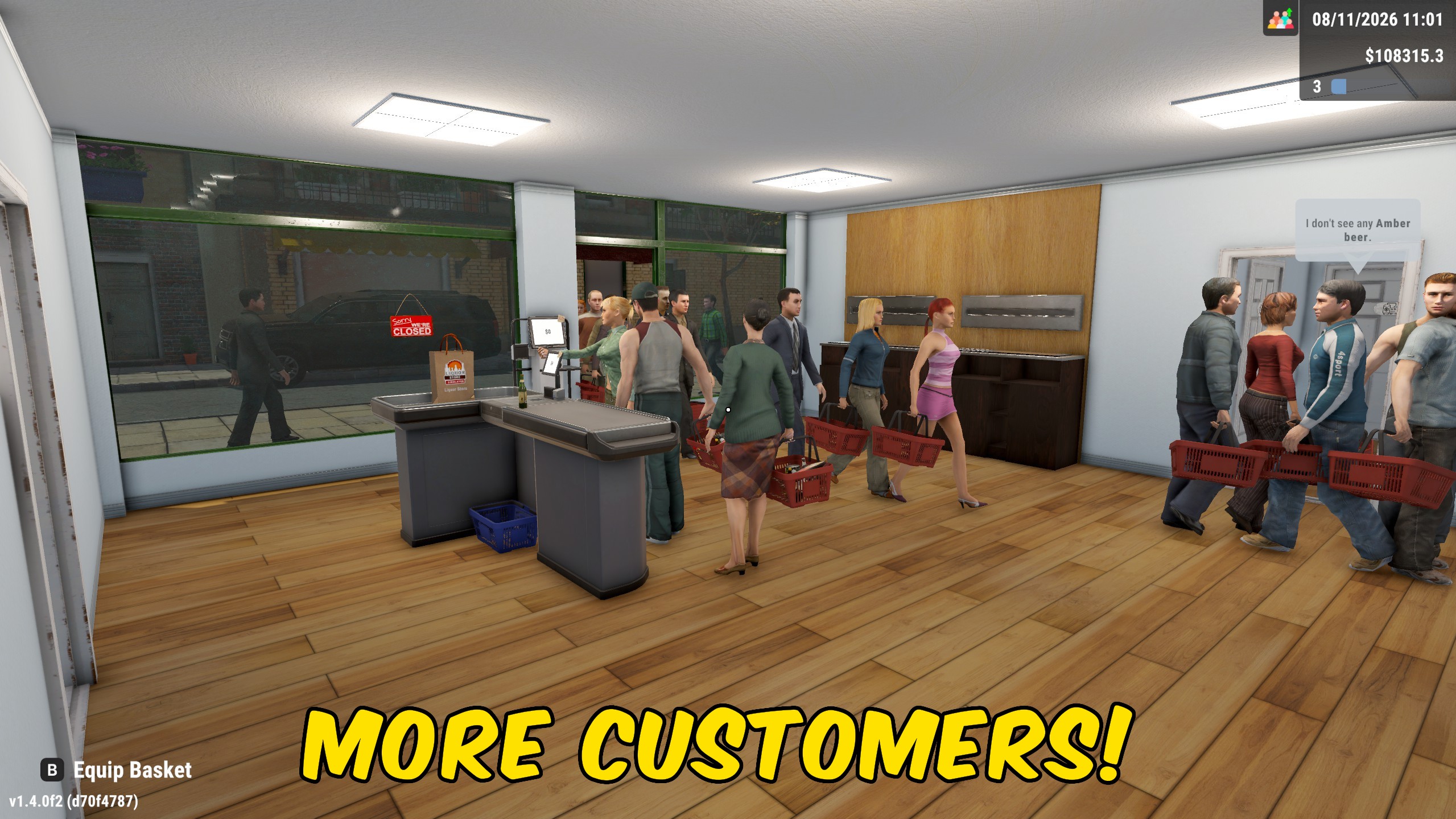 Liquor Store Simulator — Customer Flow Manager